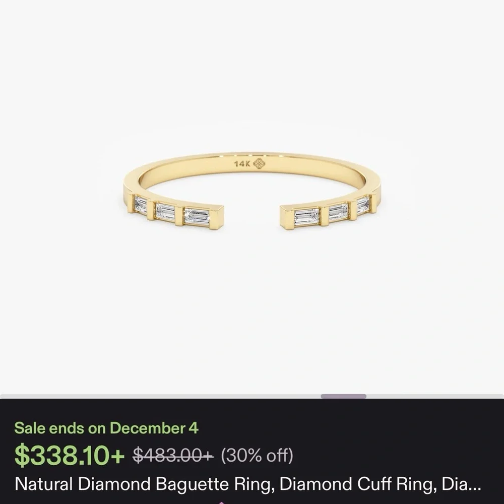 10k gold and diamond ring - Picture 1 of 7